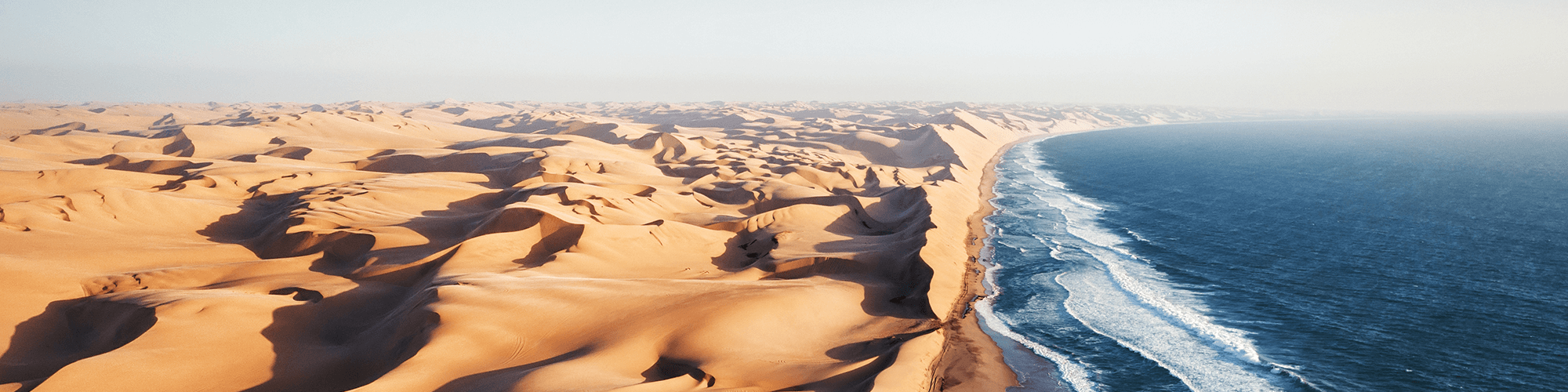 Namibia desert and ocean landscape